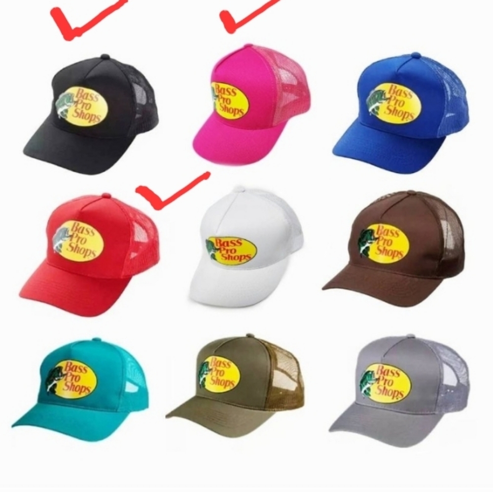Bass Pro Shops Hat AUTHENTIC SnapBack Trucker Baseball (choose your color)